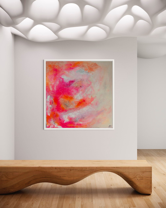 Kurs Schüttkurs abstrakt auf Raw Canvas