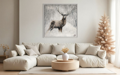 Hirsch Im Schnee